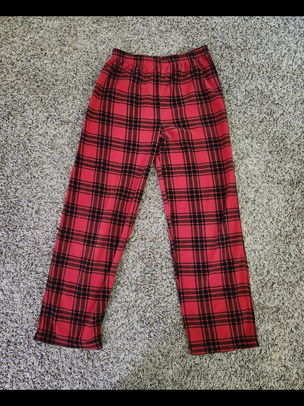 Carter's Red and Black Plaid Pajama Bottoms